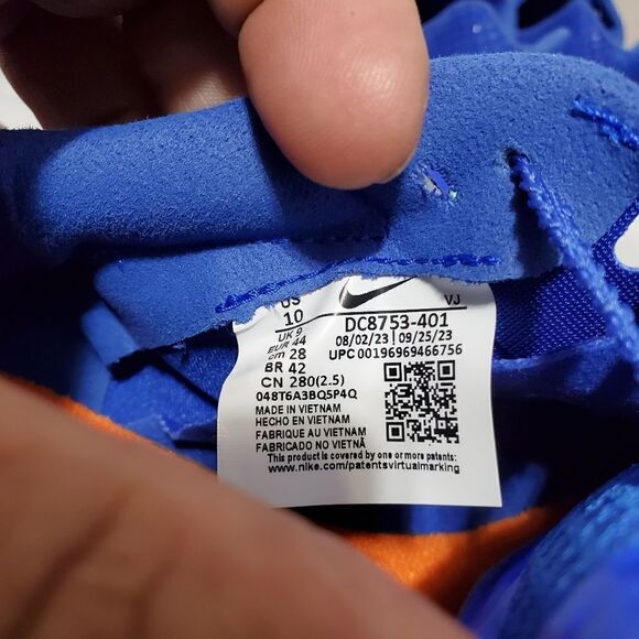 Nike Zoom Rival Sprinter Track Spikes Mens Sz 10 Racer Blue/Orange DC8753-401 - Picture 7 of 10